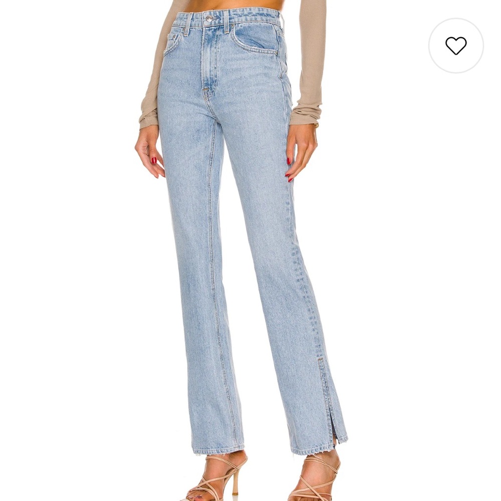 Harlow High Rise Boot Slit Jeans in Hudson Yards GRLFRND - Picture 7 of 7